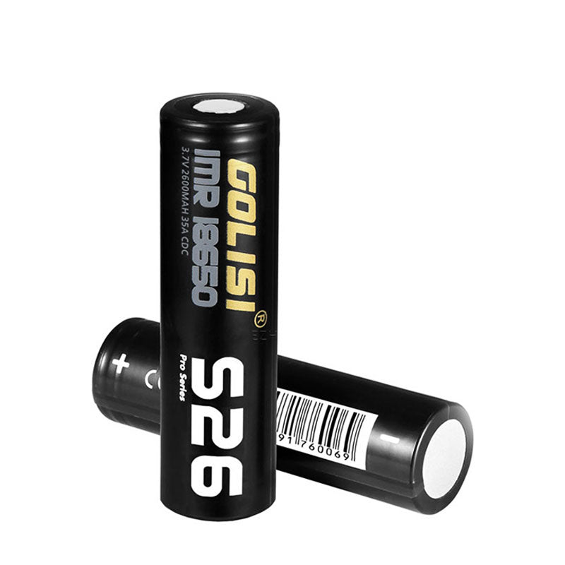 Golisi 18650 Batteries S26 2600mAh 25A