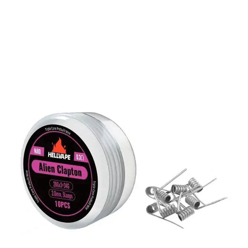 Hellvape Alien Clapton Coils Ni80 0 3 ohm 34G