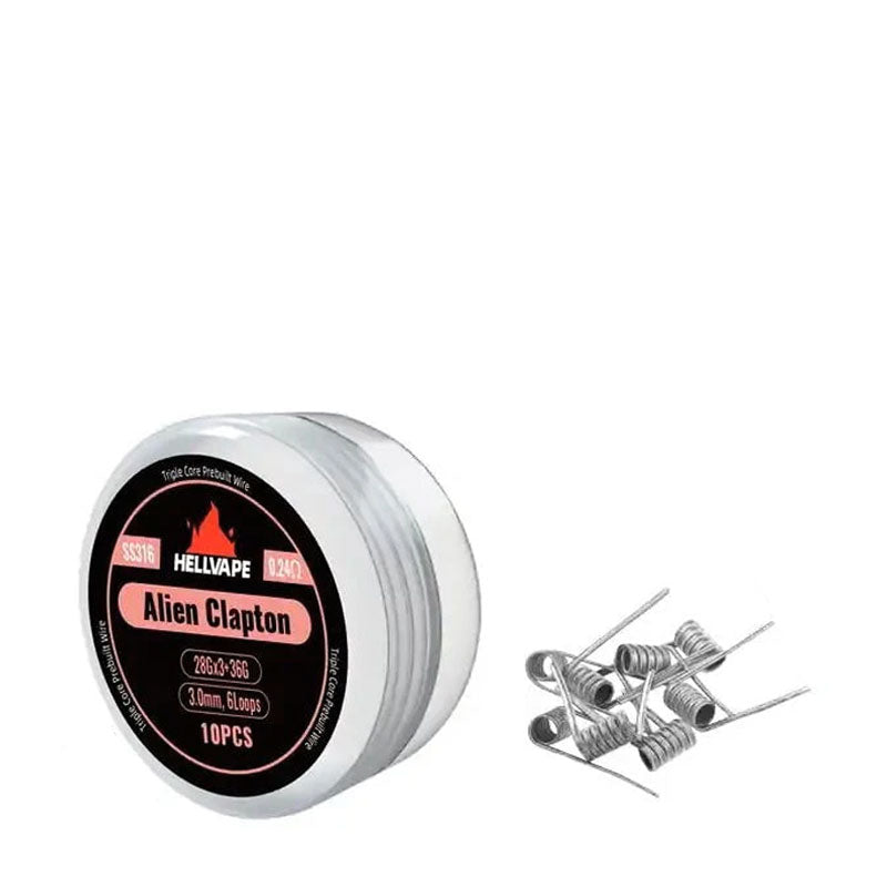 Hellvape Alien Clapton Coils SS316 0 24 ohm 36G