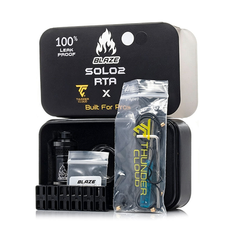 ThunderCloud Blaze Solo 2 RTA Package Contents