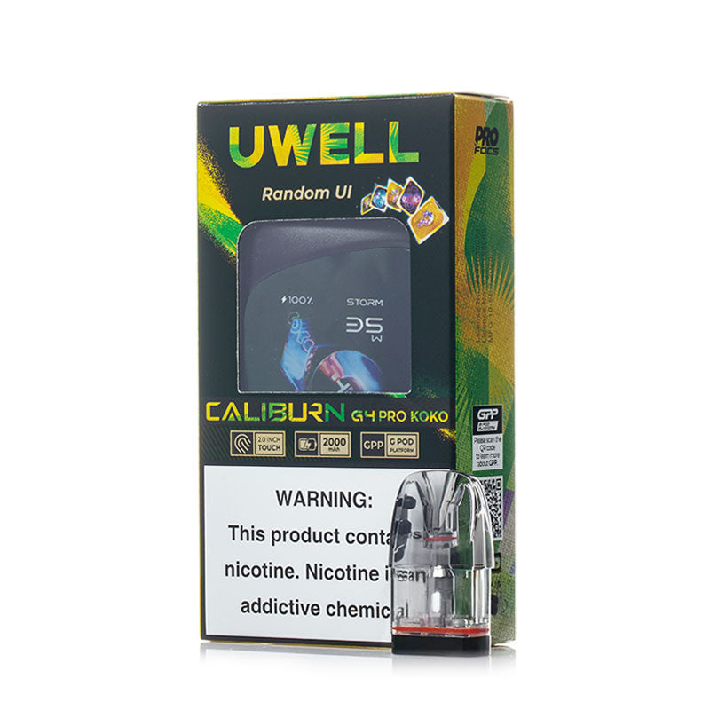Uwell Caliburn G4 Pro KOKO Pod Kit Package Contents