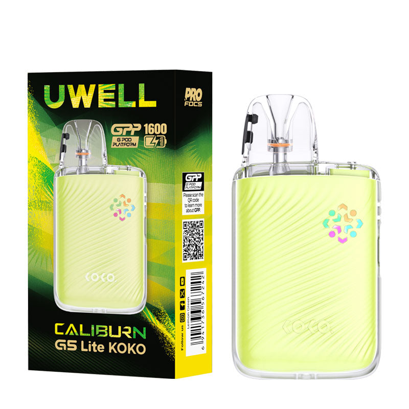Uwell Caliburn G5 Lite KOKO Pod Kit Package Contents
