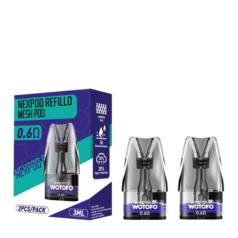 Wotofo NexPOD Refillo Replacement Pods 0 6 ohm